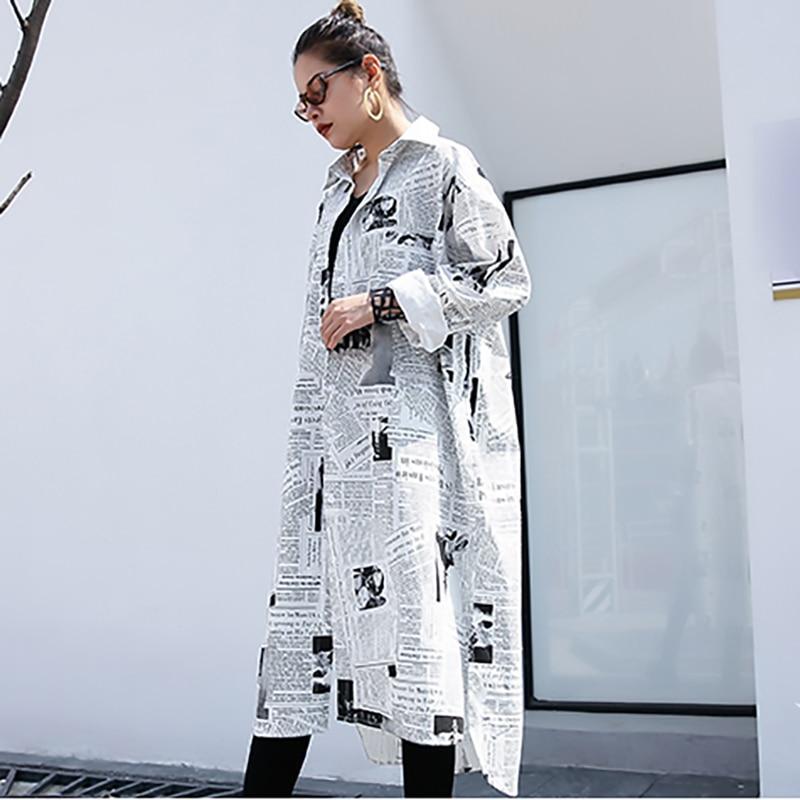 Tori Newspaper Print Shirt Dress